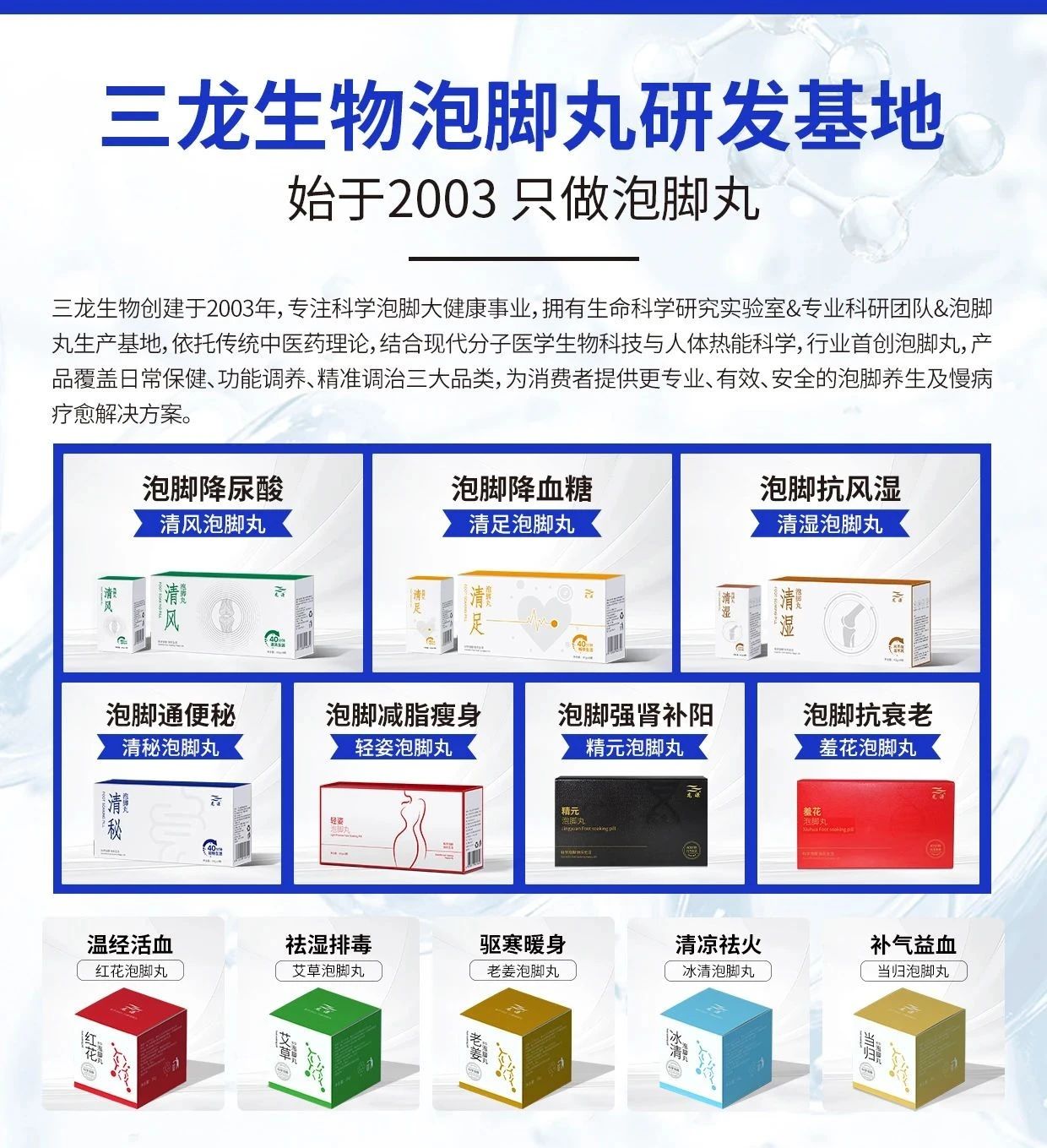  【重点展商】三龙生物——中国功效泡脚开创者！ 